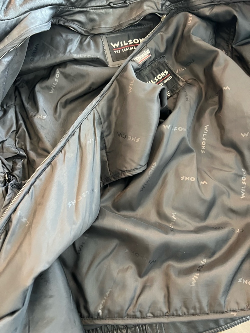 Wilson Black Leather Thinsulate Jacket - Picture 9 of 12